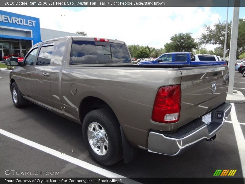Austin Tan Pearl / Light Pebble Beige/Bark Brown 2010 Dodge Ram 2500 SLT Mega Cab