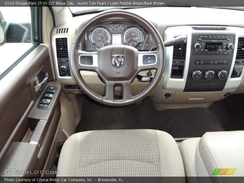 Austin Tan Pearl / Light Pebble Beige/Bark Brown 2010 Dodge Ram 2500 SLT Mega Cab