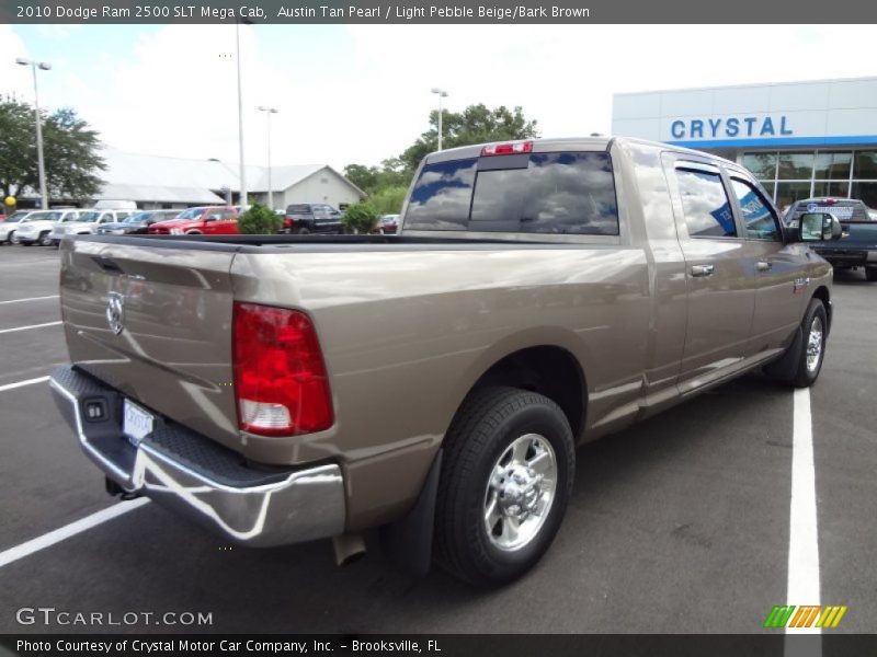 Austin Tan Pearl / Light Pebble Beige/Bark Brown 2010 Dodge Ram 2500 SLT Mega Cab