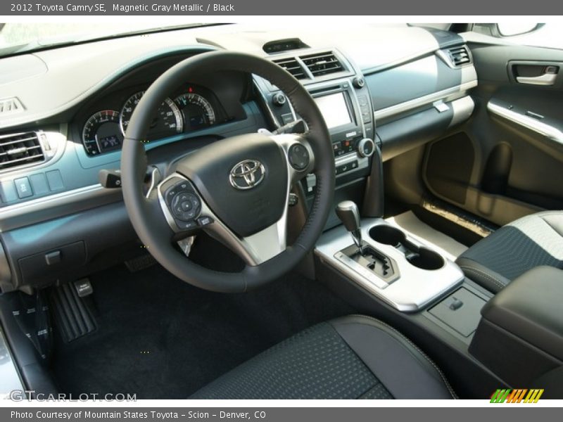 Magnetic Gray Metallic / Black 2012 Toyota Camry SE