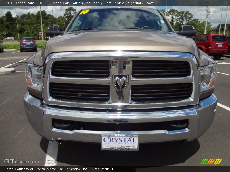 Austin Tan Pearl / Light Pebble Beige/Bark Brown 2010 Dodge Ram 2500 SLT Mega Cab