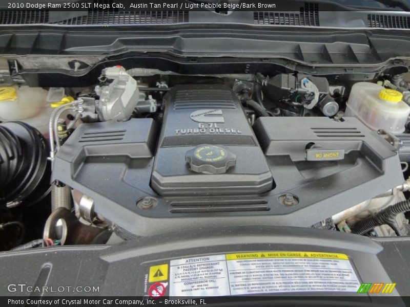 Austin Tan Pearl / Light Pebble Beige/Bark Brown 2010 Dodge Ram 2500 SLT Mega Cab