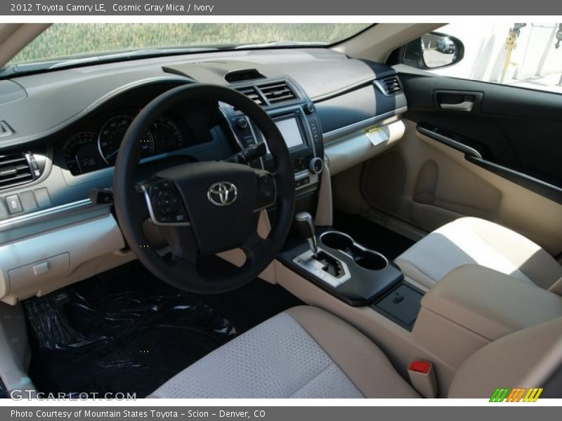 Cosmic Gray Mica / Ivory 2012 Toyota Camry LE