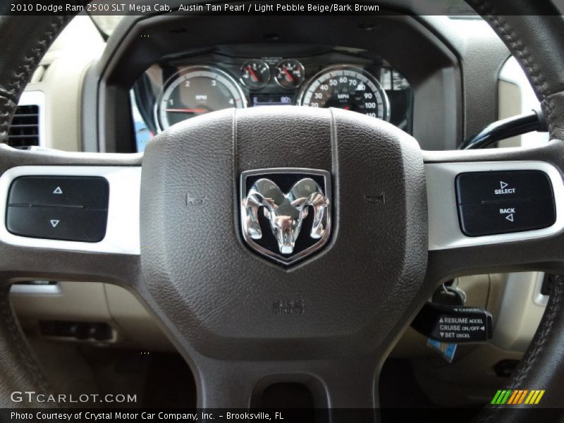 Austin Tan Pearl / Light Pebble Beige/Bark Brown 2010 Dodge Ram 2500 SLT Mega Cab