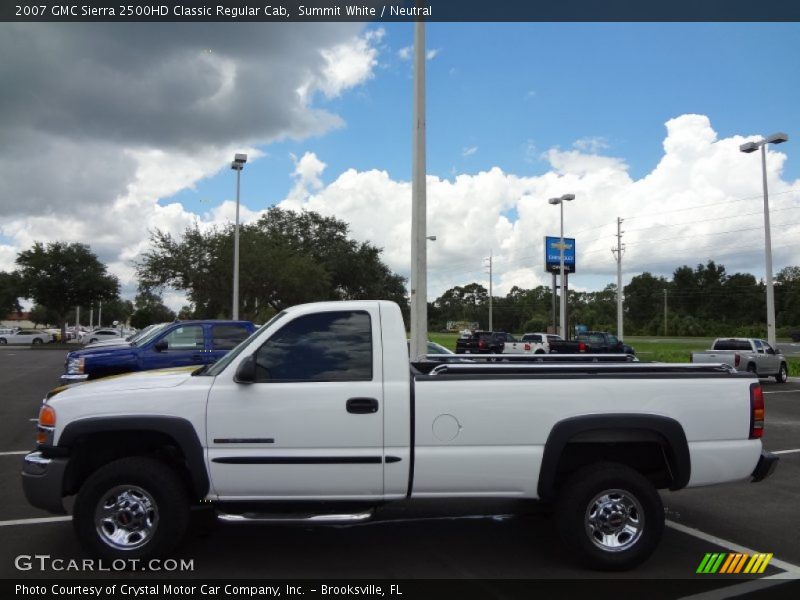 Summit White / Neutral 2007 GMC Sierra 2500HD Classic Regular Cab