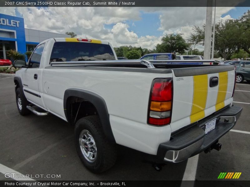 Summit White / Neutral 2007 GMC Sierra 2500HD Classic Regular Cab