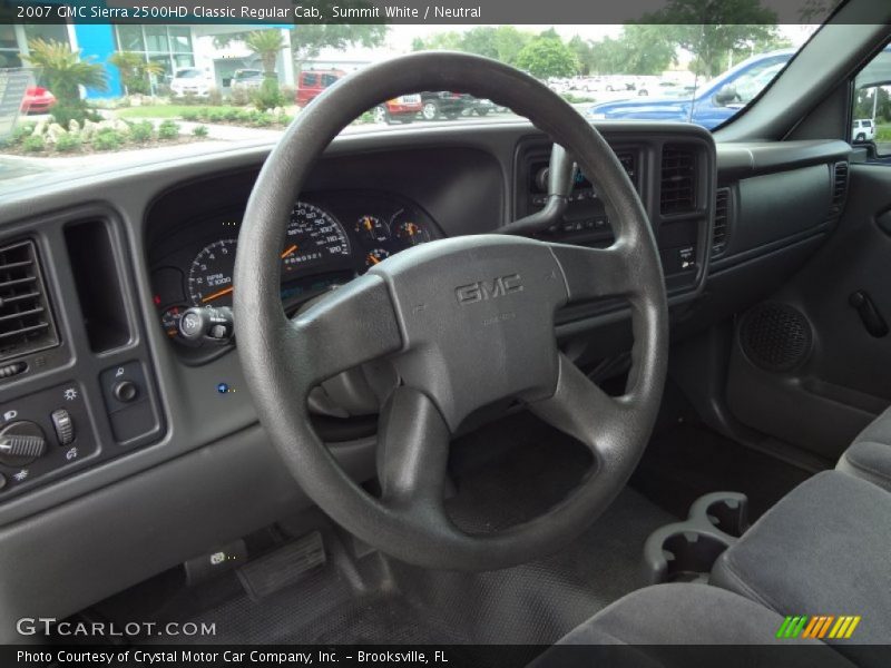 Summit White / Neutral 2007 GMC Sierra 2500HD Classic Regular Cab