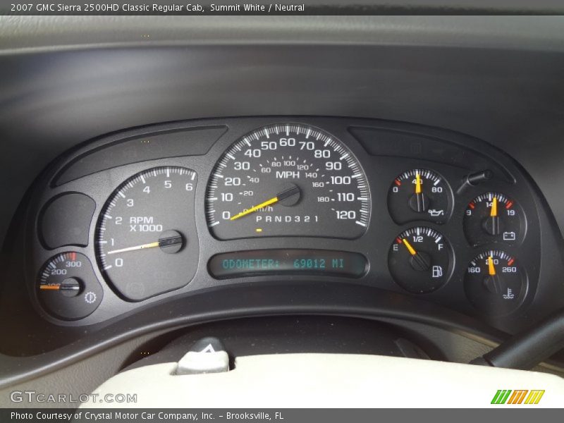  2007 Sierra 2500HD Classic Regular Cab Classic Regular Cab Gauges