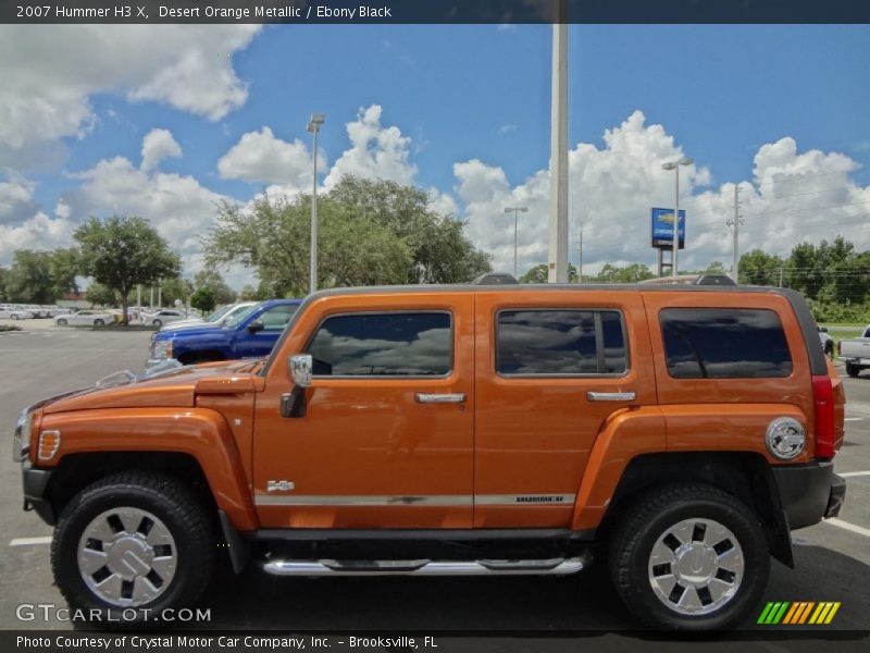 Desert Orange Metallic / Ebony Black 2007 Hummer H3 X