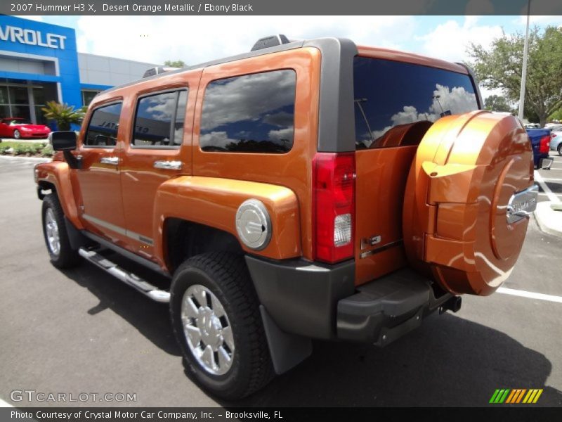 Desert Orange Metallic / Ebony Black 2007 Hummer H3 X
