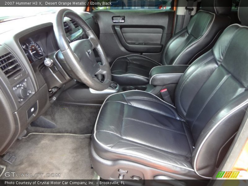 Desert Orange Metallic / Ebony Black 2007 Hummer H3 X