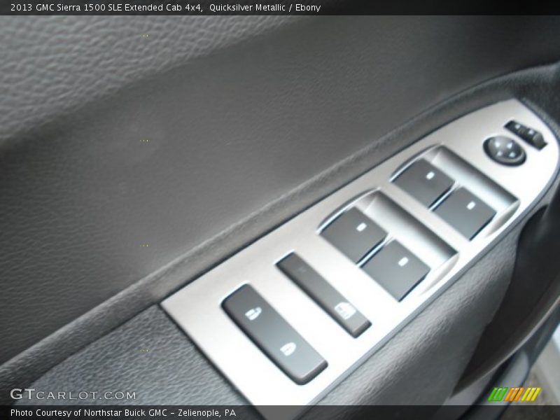 Quicksilver Metallic / Ebony 2013 GMC Sierra 1500 SLE Extended Cab 4x4