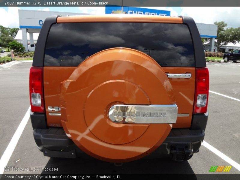 Desert Orange Metallic / Ebony Black 2007 Hummer H3 X