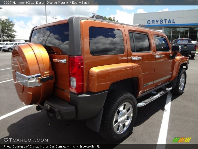 Desert Orange Metallic / Ebony Black 2007 Hummer H3 X