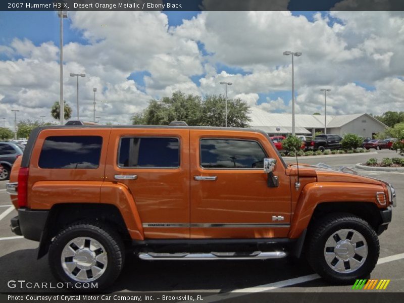 Desert Orange Metallic / Ebony Black 2007 Hummer H3 X