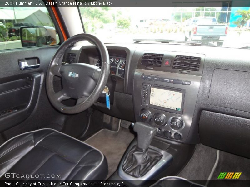 Desert Orange Metallic / Ebony Black 2007 Hummer H3 X