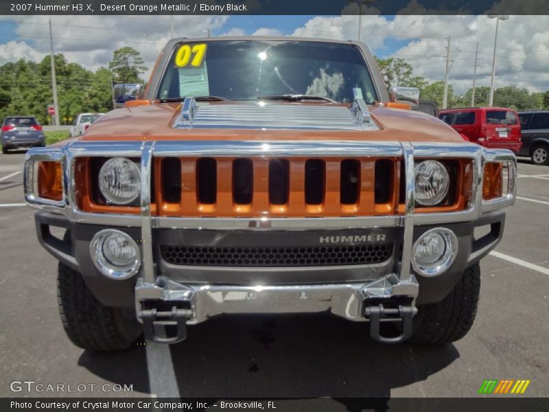 Desert Orange Metallic / Ebony Black 2007 Hummer H3 X