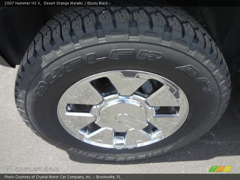 Desert Orange Metallic / Ebony Black 2007 Hummer H3 X