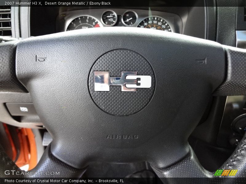 Desert Orange Metallic / Ebony Black 2007 Hummer H3 X