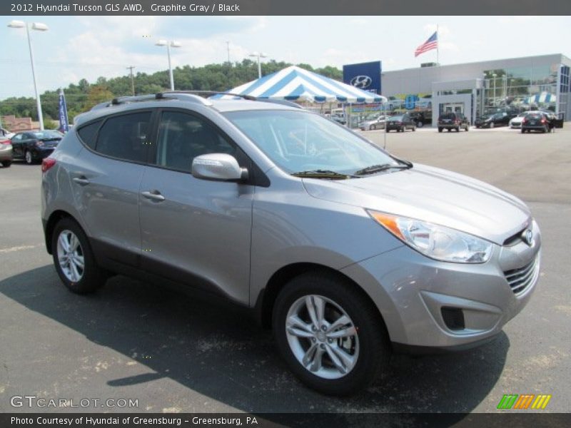 Graphite Gray / Black 2012 Hyundai Tucson GLS AWD
