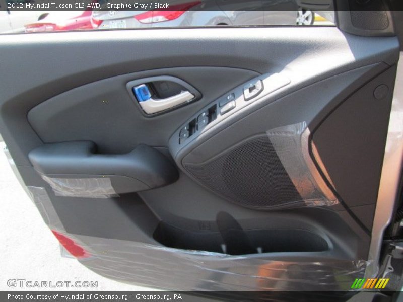 Graphite Gray / Black 2012 Hyundai Tucson GLS AWD