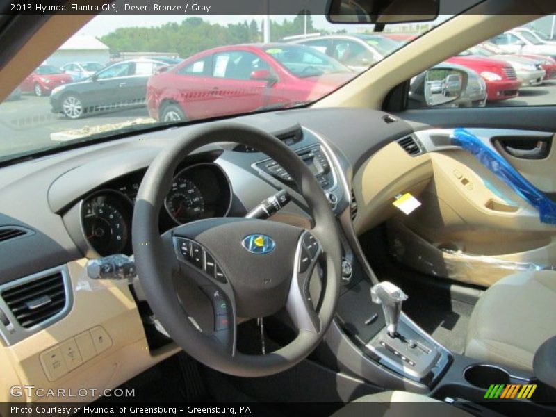 Desert Bronze / Gray 2013 Hyundai Elantra GLS
