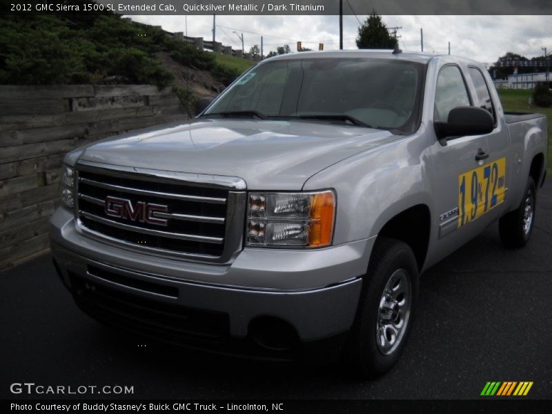 Quicksilver Metallic / Dark Titanium 2012 GMC Sierra 1500 SL Extended Cab