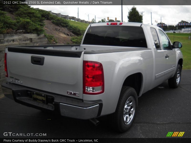 Quicksilver Metallic / Dark Titanium 2012 GMC Sierra 1500 SL Extended Cab