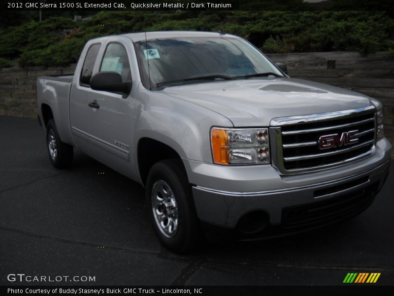 Quicksilver Metallic / Dark Titanium 2012 GMC Sierra 1500 SL Extended Cab
