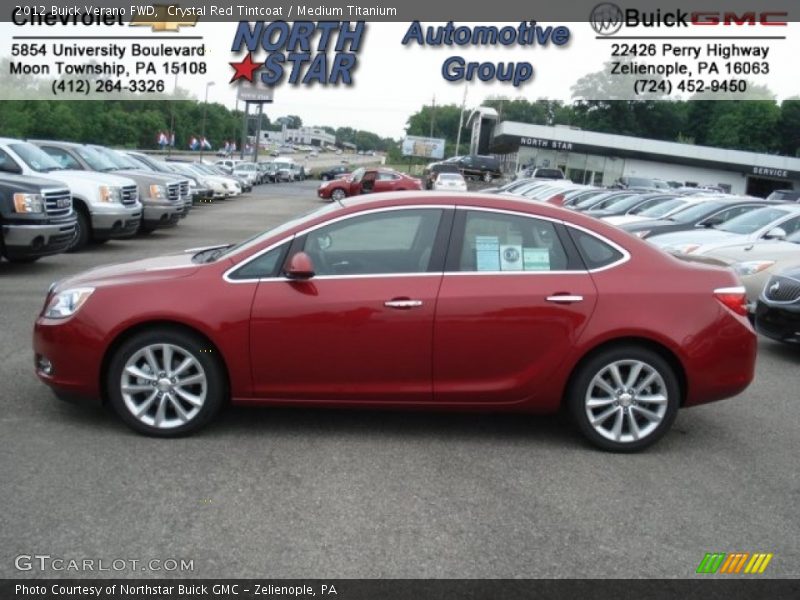 Crystal Red Tintcoat / Medium Titanium 2012 Buick Verano FWD