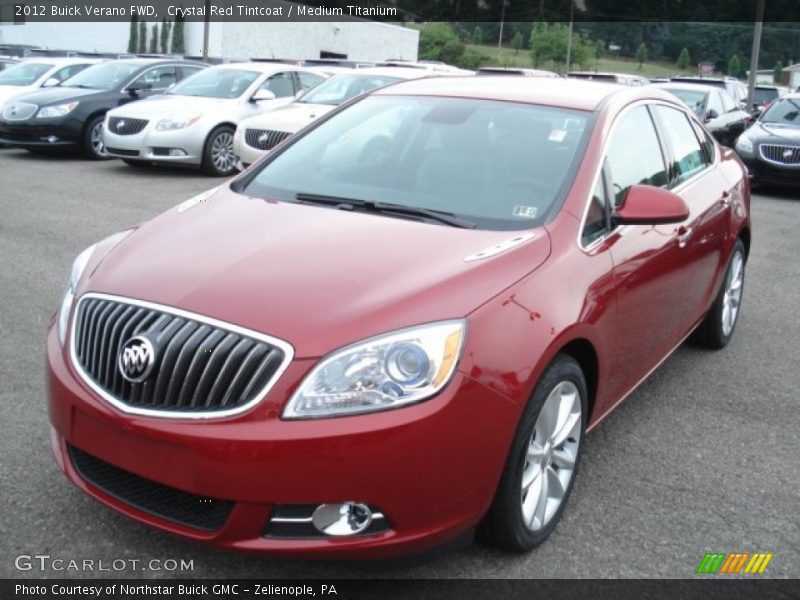 Crystal Red Tintcoat / Medium Titanium 2012 Buick Verano FWD