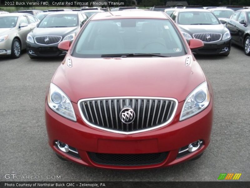 Crystal Red Tintcoat / Medium Titanium 2012 Buick Verano FWD