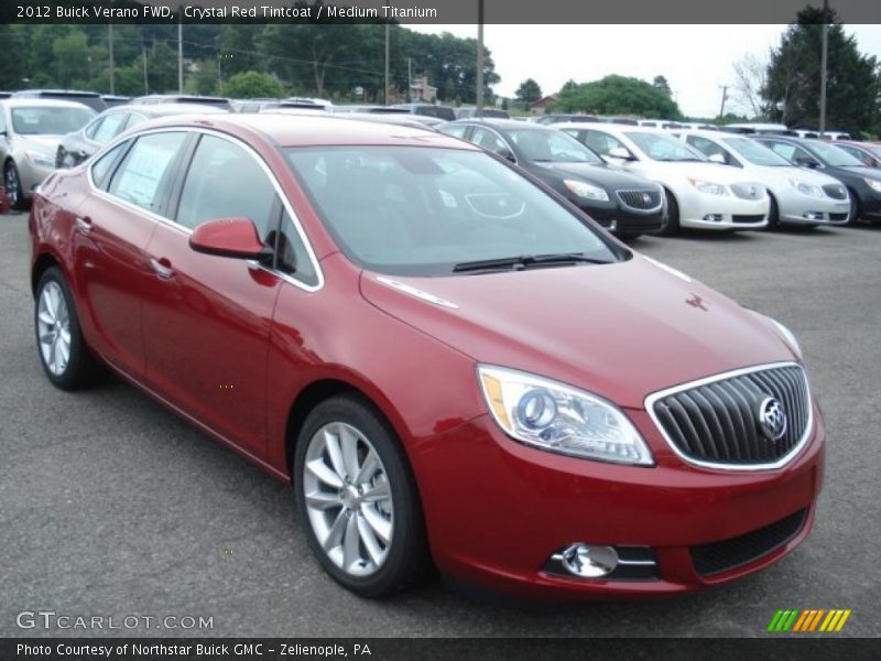 Crystal Red Tintcoat / Medium Titanium 2012 Buick Verano FWD