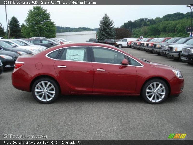 Crystal Red Tintcoat / Medium Titanium 2012 Buick Verano FWD