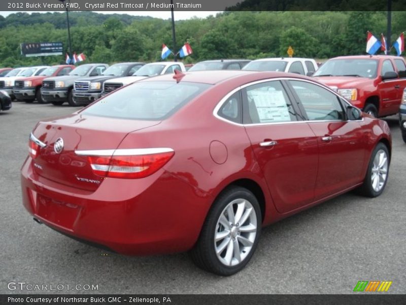 Crystal Red Tintcoat / Medium Titanium 2012 Buick Verano FWD