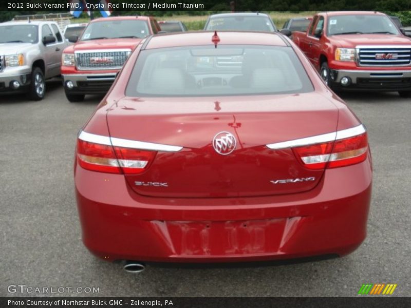 Crystal Red Tintcoat / Medium Titanium 2012 Buick Verano FWD