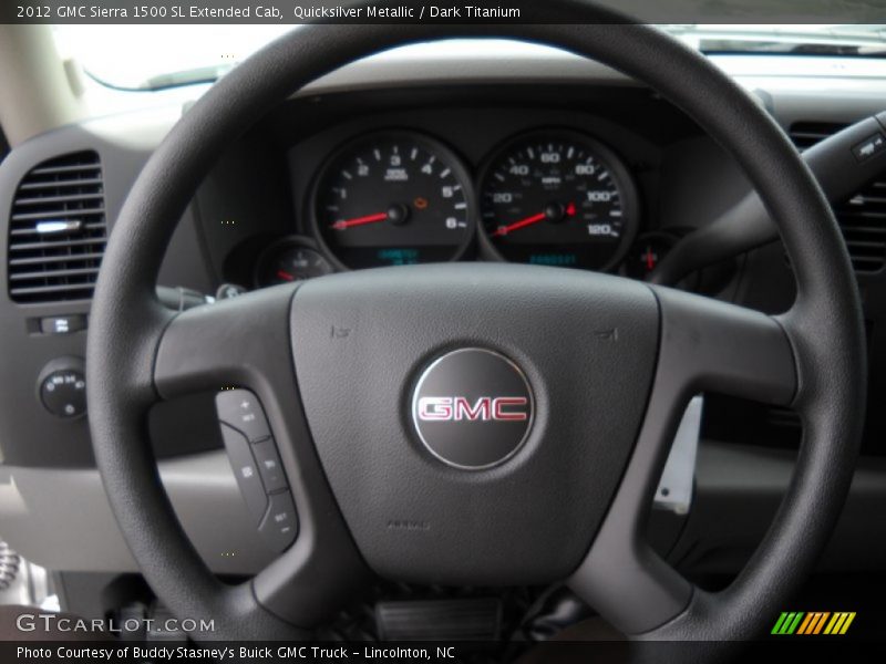 Quicksilver Metallic / Dark Titanium 2012 GMC Sierra 1500 SL Extended Cab