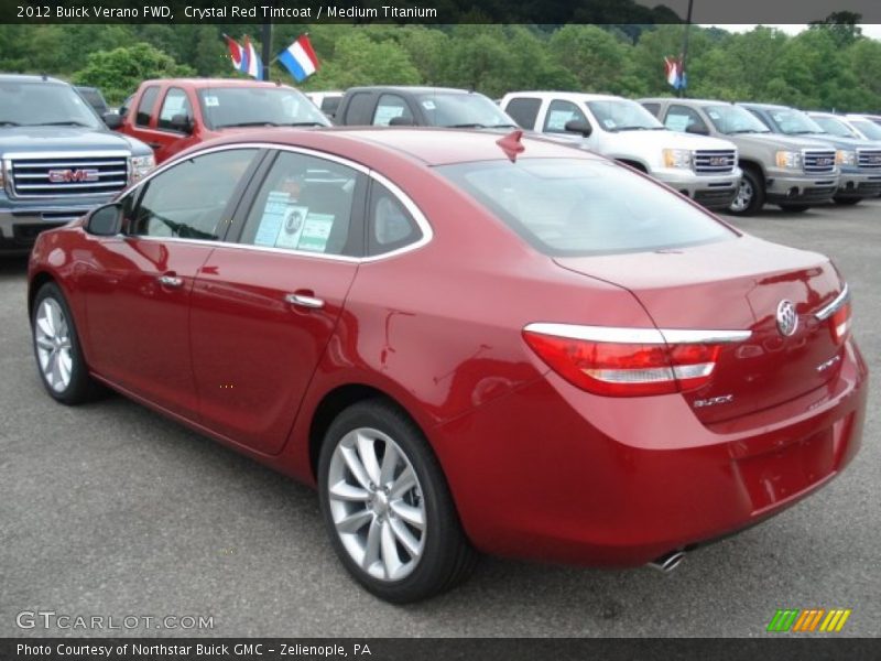 Crystal Red Tintcoat / Medium Titanium 2012 Buick Verano FWD