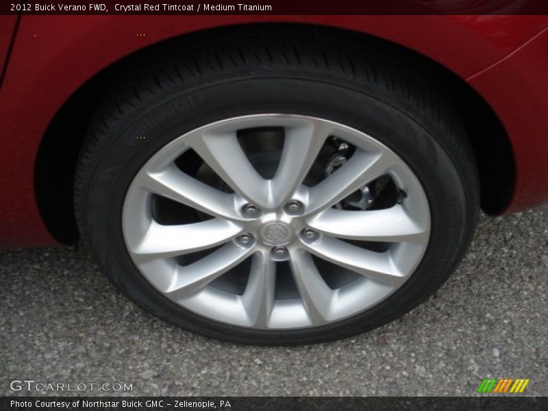 Crystal Red Tintcoat / Medium Titanium 2012 Buick Verano FWD
