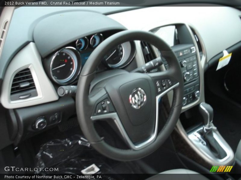 Crystal Red Tintcoat / Medium Titanium 2012 Buick Verano FWD