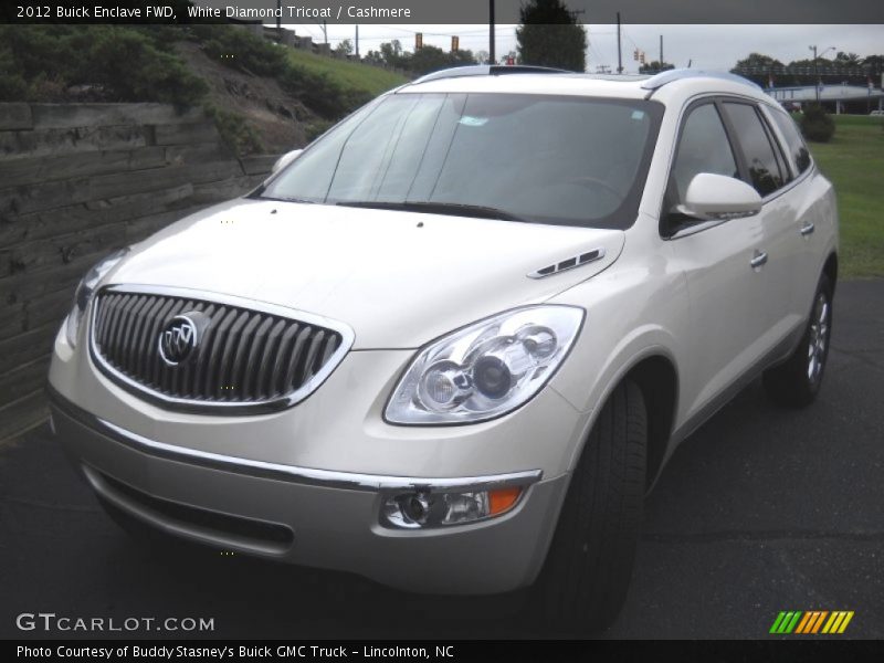 White Diamond Tricoat / Cashmere 2012 Buick Enclave FWD