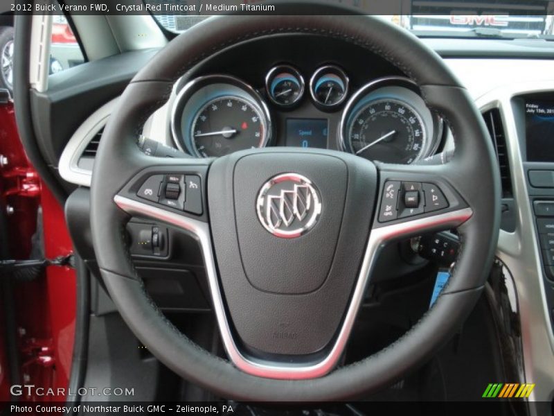 Crystal Red Tintcoat / Medium Titanium 2012 Buick Verano FWD
