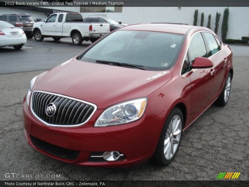 Crystal Red Tintcoat / Medium Titanium 2012 Buick Verano FWD