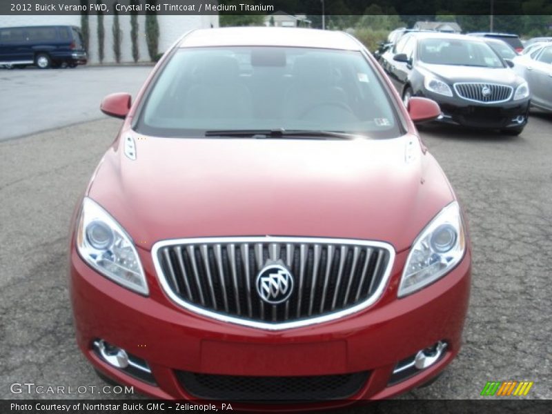 Crystal Red Tintcoat / Medium Titanium 2012 Buick Verano FWD