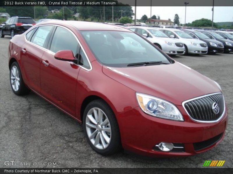 Crystal Red Tintcoat / Medium Titanium 2012 Buick Verano FWD