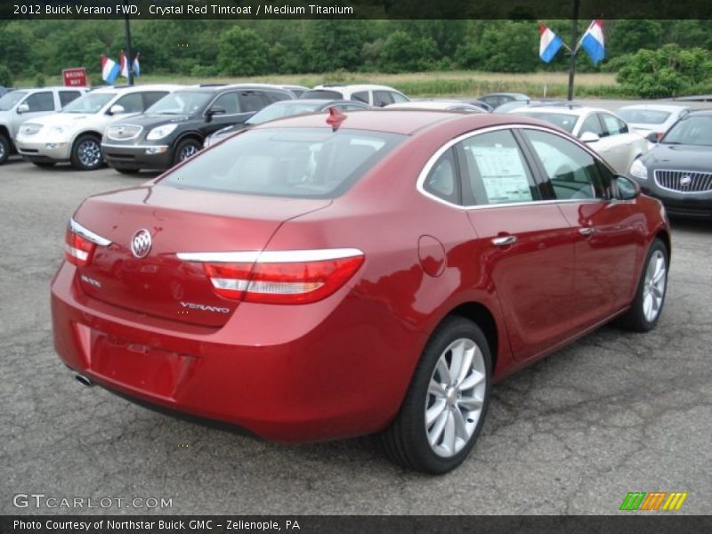 Crystal Red Tintcoat / Medium Titanium 2012 Buick Verano FWD