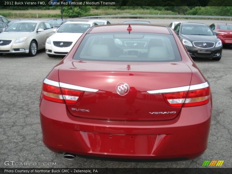 Crystal Red Tintcoat / Medium Titanium 2012 Buick Verano FWD