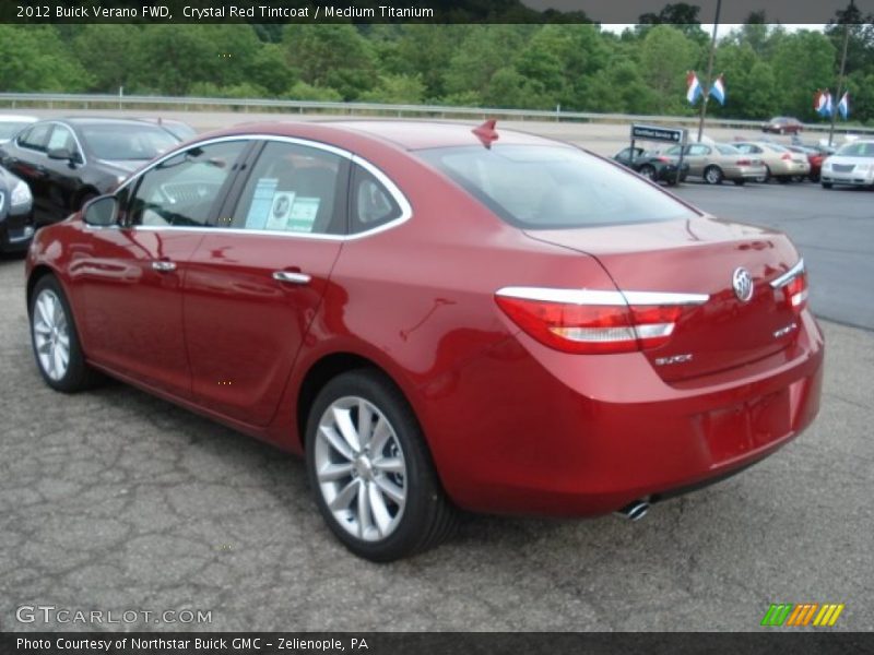 Crystal Red Tintcoat / Medium Titanium 2012 Buick Verano FWD