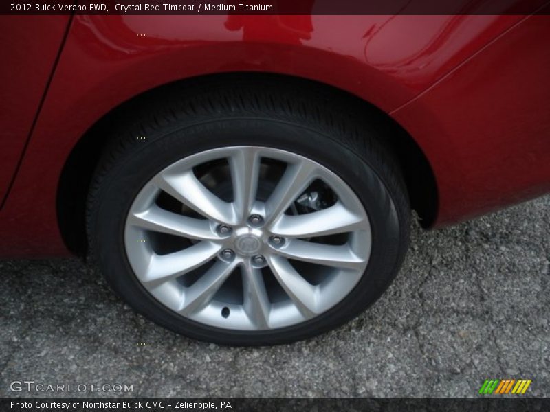 Crystal Red Tintcoat / Medium Titanium 2012 Buick Verano FWD