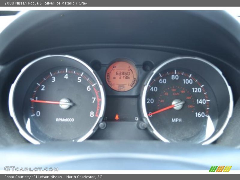 Silver Ice Metallic / Gray 2008 Nissan Rogue S